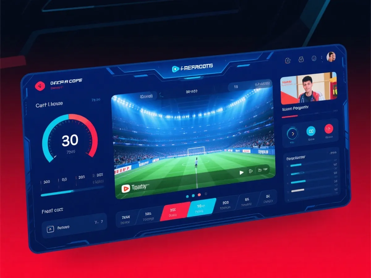 數位通行證與賽事直播介面示意圖